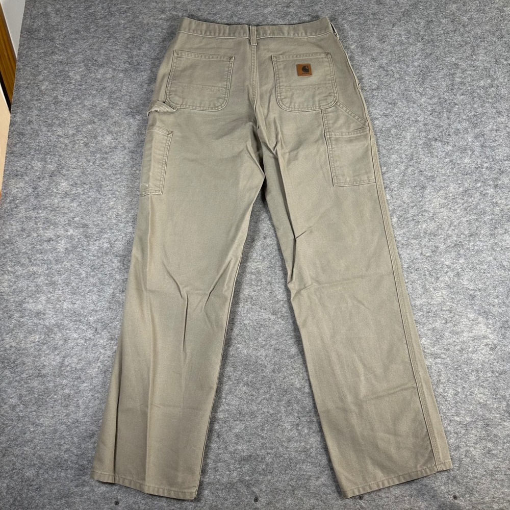 Carhartt Mens Desert B11DES Original Dungaree Fit Canvas Work Pants 30x32 - Picture 5 of 12